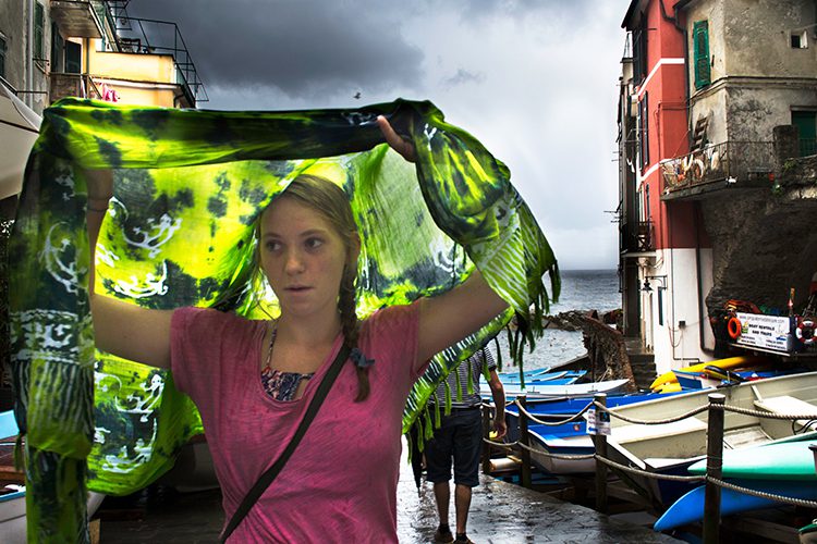 Rain in Cinque Terre, photo by the author.